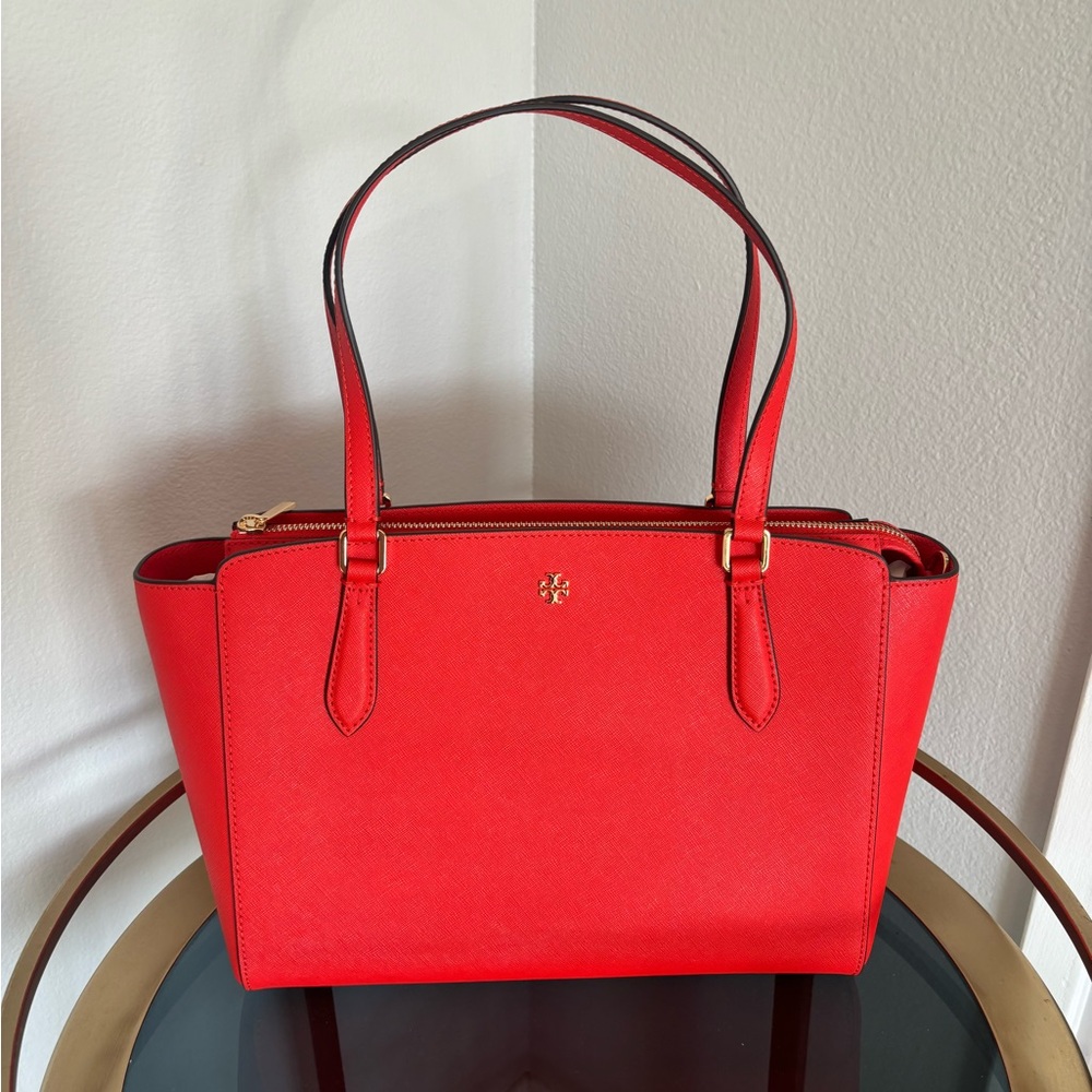 Tory Burch Vibrant Red Tote Bag